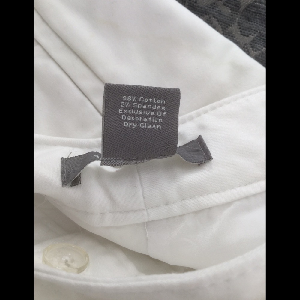 Ann Taylor size 10 White Capri Pants - Picture 5 of 8